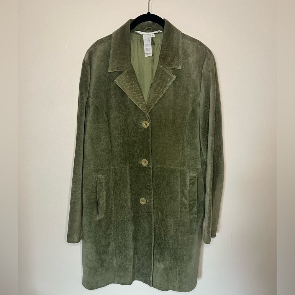 Olive Green leather jacket